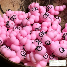 Load image into Gallery viewer, 3D Silicone Focal Bead - Worm Pink = 1 Count Beads
