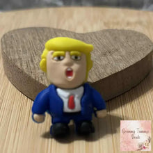 Load image into Gallery viewer, 3d Trump Silicone Focal Bead 3D Beads
