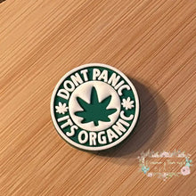 Load image into Gallery viewer, Don’t Panic - Silicone Focal Bead Silicone Focal Bead
