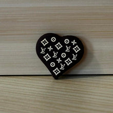 Load image into Gallery viewer, Love Brown Heart Silicone Focal Bead
