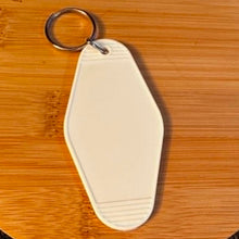 Load image into Gallery viewer, Plastic Hotel Blank Keychain Multiple Color Options

