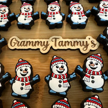 Load image into Gallery viewer, Snowman - Silicone Focal Bead
