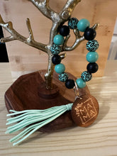 Load image into Gallery viewer, Ma Keychain Wristlet - Turquoise
