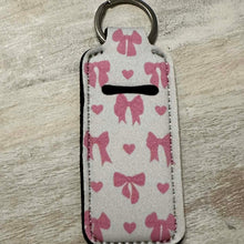 Load image into Gallery viewer, Sublimation Printed Chapstick Holder Keychain - Never Lose Your Chapstick Again
