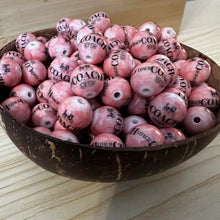 Load image into Gallery viewer, Co@ch 16mm Pink Acrylic Beads - 5 Count
