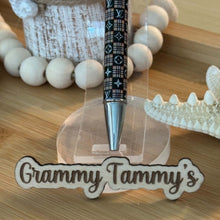 Load image into Gallery viewer, Beadable Pen - LoVe - Black &amp; Brown
