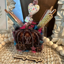 Load image into Gallery viewer, LoVe  Pumpkin - Acrylic Pen/Pencil/Brush Holder
