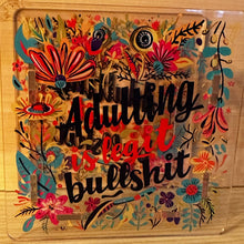 Load image into Gallery viewer, Adulting is Bull$hit - Acrylic Pen/Pencil Holder

