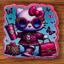 Load image into Gallery viewer, GiGi Kitty Red Glittery Flatback
