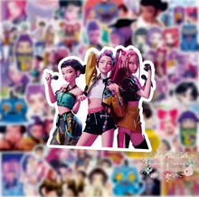 Load image into Gallery viewer, KPop Demon Hunters Cartoon PVC Waterproof Stickers for Luggage &amp; Cup Use Stickers
