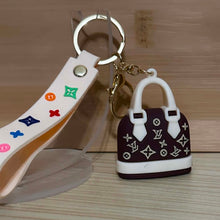 Load image into Gallery viewer, Cute Keychain Soft 3D Silicone PVC Rubber - LOVE Black &amp; White

