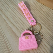 Load image into Gallery viewer, CiCi Pink Soft Silicone PVC Rubber Keychain
