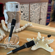 Load image into Gallery viewer, Sugar Rhinestone Beadable Pen - Black Sparkles
