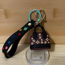 Load image into Gallery viewer, Cute Keychain Soft 3D Silicone PVC Rubber - Love Brown &amp; Black
