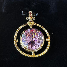 Load image into Gallery viewer, Reversible Pink Gemstone Pendant
