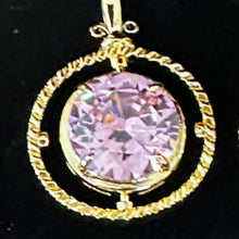 Load image into Gallery viewer, Reversible Pink Gemstone Pendant
