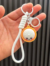 Load image into Gallery viewer, 3D PVC Lanyard Cute Cartoon Dumpling Backpack Key - Assorted Colors Avalable
