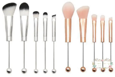 5Pcs Beadable Makeup Cosmetic Brushes Make Up