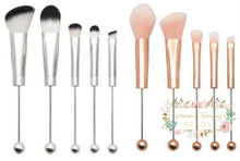 Load image into Gallery viewer, 5Pcs Beadable Makeup Cosmetic Brushes Make Up
