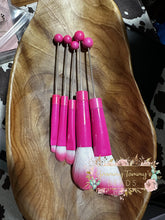 Load image into Gallery viewer, 5Pcs Beadable Makeup Cosmetic Brushes Pink Make Up
