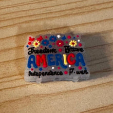 Load image into Gallery viewer, America - Silicone Focal Bead
