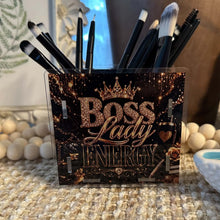 Load image into Gallery viewer, Boss Lady Energy - Acrylic Pen/Pencil/Brush Holder
