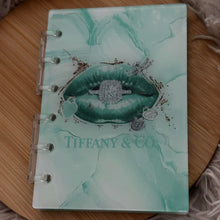 Load image into Gallery viewer, Designer inspired Acrylic Loose-leaf Cover Notebook - Tif Ring
