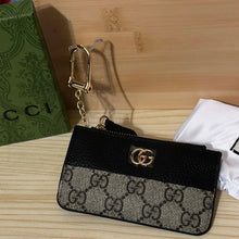 Load image into Gallery viewer, GiGi Grey Zipper Coin Purse Keychain
