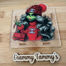 Load image into Gallery viewer, CiCi Grinch Girl - Acrylic Pen/Pencil/Brush Holder
