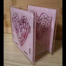 Load image into Gallery viewer, Acrylic Pen/Pencil/Brush Holder - Love Pink Heart
