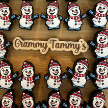 Load image into Gallery viewer, Snowman - Silicone Focal Bead
