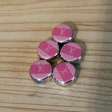 Load image into Gallery viewer, Love Round Pink &amp; Gold Beads - 5 Count
