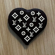 Load image into Gallery viewer, Love Brown Heart - Silicone Focal Bead

