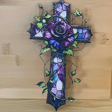 Load image into Gallery viewer, Acrylic Suncatcher with a Chain - Medium - Cross
