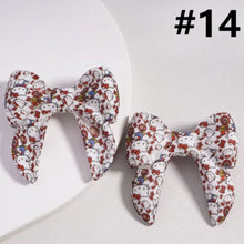 Load image into Gallery viewer, 3D Cartoon Printed Bow Silicone Focal Beads 40*40mm - 15 Different Prints
