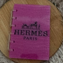 Load image into Gallery viewer, Designer inspired Acrylic Loose-leaf Cover Notebook Plastic Binder - Pink Herm
