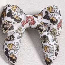 Load image into Gallery viewer, 3D Cartoon Printed Bow Silicone Focal Beads 40*40mm - 15 Different Prints
