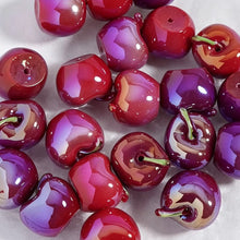 Load image into Gallery viewer, Cherry Shaped Acrylic Focal Beads 18x20MM UV Coated
