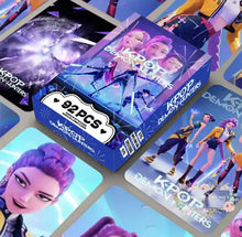 Load image into Gallery viewer, 92pc Anime Movie K-POP Demon Hunters Double Sided Color Printing Card Anime Peripheral Collection Card Collecting Cards
