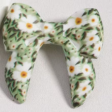 Load image into Gallery viewer, 3D Cartoon Printed Bow Silicone Focal Beads 40*40mm - 15 Different Prints
