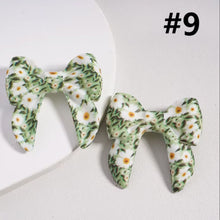 Load image into Gallery viewer, 3D Cartoon Printed Bow Silicone Focal Beads 40*40mm - 15 Different Prints
