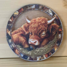 Load image into Gallery viewer, Acrylic Suncatcher Ornament with chain - Small - Highland Cow
