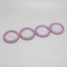 Load image into Gallery viewer, Flatback Holder Bead - 34mm Blingbling Clear Base - Purple
