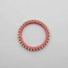 Load image into Gallery viewer, Flatback Holder Bead - Clear Base - 34mm Blingbling Red

