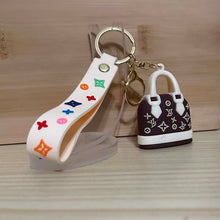 Load image into Gallery viewer, Cute Keychain Soft 3D Silicone PVC Rubber - LOVE Black &amp; White
