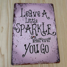 Load image into Gallery viewer, Creative Tin Sign 8X12 - Pink Sparkle
