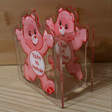 Load image into Gallery viewer, ACRYLIC PEN/PENCIL/MAKE UP BRUSHES HOLDER - Swearbear - Pink - You're An A$$
