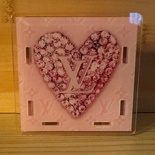 Load image into Gallery viewer, Acrylic Pen/Pencil/Brush Holder - Love Pink Heart
