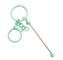 Load image into Gallery viewer, Beadable Keychain Bars with Chain -  Many Colors Available
