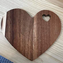 Load image into Gallery viewer, Heart Wooden Charcuterie Board with Knives
